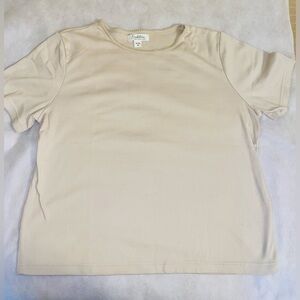 Beige Short Sleeve T-Shirt